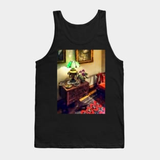 Victorian - Cozy Parlor with Flower Petal Lamp Tank Top